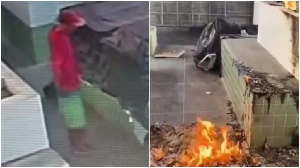 Homem incendeia banca de frutas e é preso em bar no interior do Ceará; vídeo