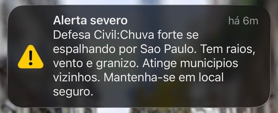 Cidade de SP entra em estado de atenção para alagamentos; Defesa Civil emite alerta